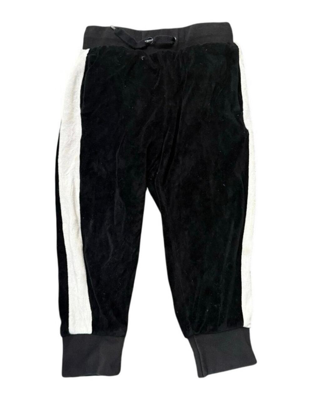 Crazy 8 Black Velour Track Pants Boys Size 4